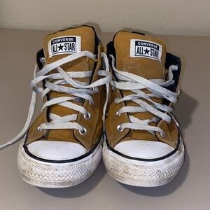 Converse All Star Mustard Yellow High-Top Sneakers